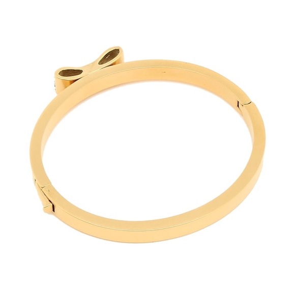 KATE SPADE • Gold Ready Set Bow Bangle Bracelet - Picture 5 of 7